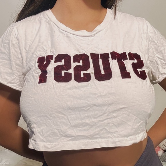 trendy stussy crop top - Picture 2 of 2